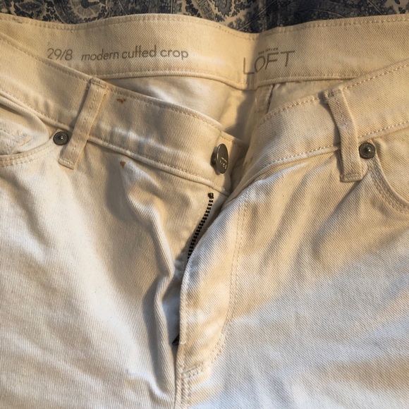 2/$25 Loft cream jeans - Picture 3 of 3